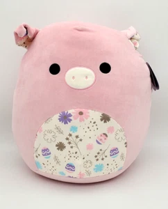 Malvaviscos 16" Peter Pink Pig con estampado de Pascua vientre felpa grande S16 #16-8 - Imagen 1 de 4