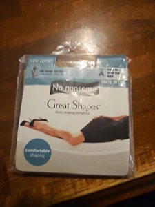 1 Pair No Nonsense Great Shapes-Size A-Beige Mist-Light-Sheer Toe-Made in USA - Picture 1 of 9