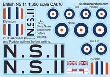 NS11 1:350 scale CA010 DECALS