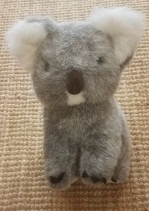 Vintage 1988 Animal Toys Inc Plüsch grau Koala Stofftier Spielzeug sauber Korea - Bild 1 von 12