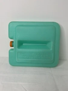 Vintage Ice Pack Refillable Reusable Life Like Products 10”X11” Green Orange Lid - Picture 1 of 6