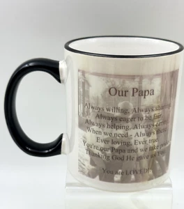 Father's Day PAPA Coffee Mug 10 oz "You Are Loved" Ceramic Gift Message - Picture 1 of 9