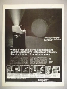 Lumijet High-Intensity Taschenlampe PRINT AD - 1968 - Bild 1 von 1