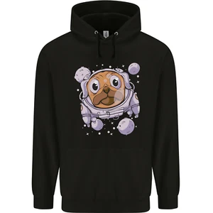 Pugonaut Astronaut Pug Dog Funny Space Childrens Kids Hoodie - Picture 1 of 3