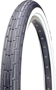 Neumático de bicicleta 26" x 2,35 NEGRO con PARED blanca Beach Cruiser Bike - Imagen 1 de 2