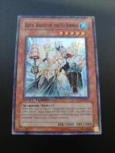 YUGIOH ROYAL KNIGHT OF THE ICE BARRIER DUEL TERMINAL SUPER RARE NM DT01-EN065 - Picture 1 of 2