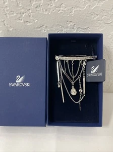 Pinza de pelo transparente Blanche Swarovski impresionante y con monograma - Imagen 1 de 12