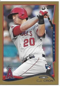 2014 Topps Update Baseball Gold C.J. Cron RC 2007/2014 Reds - Bild 1 von 2