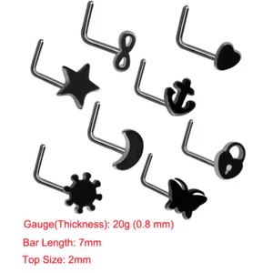 5-44PCS Mix Piercing Kit Nose Lip Labret Ring Stud Tragus Daith Earrings 20g 16g - Picture 1 of 33