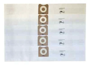 5 VACUUM BAGS for RIDGID VF3501; POWERTEC 75017; WS32045F; 3-4.5 Gallon Wet/Dry - Picture 1 of 2
