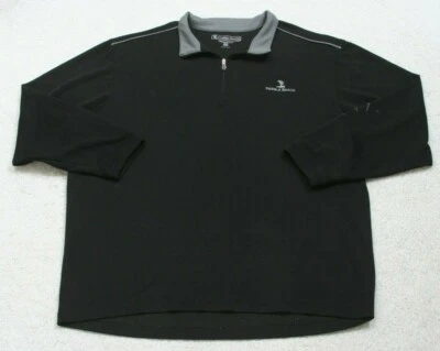 Sudadera Polo Pebble Beach Negra Gris Manga Larga XL X-Large Poliéster 1039 Foto 1 de 4