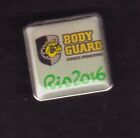 RIO 2016. OLYMPIC GAMES. OLYMPIC PIN. MEDIA PIN. BODYGUARD SECURITY. WHITE