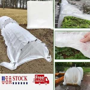 25 Fuß/50 Fuß Winter Frostschutz Pflanzenabdeckungen Stoff Gemüse Schwimmende Reihenabdeckung USA - Bild 1 von 15