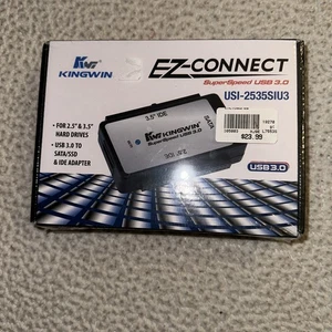 Kingwin USI-2535SIU3 2.5in/3.5in SATA HDD/SSD to USB3.0 External Adapter - Picture 1 of 3