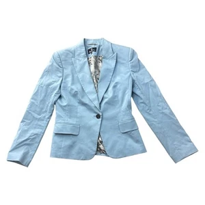 Aquascutum Blazer Jacket Button Smart Casual Regular Blue Womens Uk12 - Picture 1 of 6