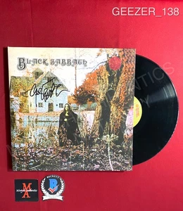 Geezer Butler Black Sabbath signiert Black Sabbath Vinyl Beckett Echtheitszertifikat Ozzy - Bild 1 von 4