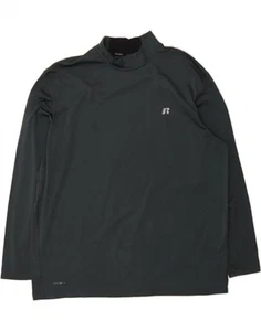 RUSSELL ATHLETIC Mens Dri-Power Top Long Sleeve 2XL Grey Polyester DK55 - Picture 1 of 3