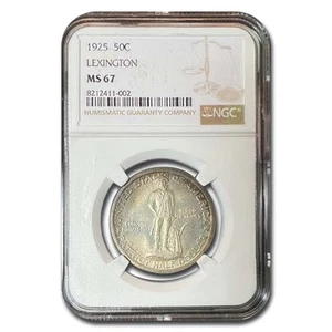 1925 Lexington Concord Sesquicentennial Half Dollar MS-67 NGC - Picture 1 of 3