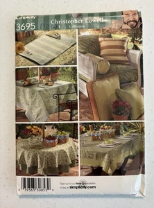Simplicity Sewing Pattern Christopher Lowell Collection Home Decor #3695 - Picture 1 of 2