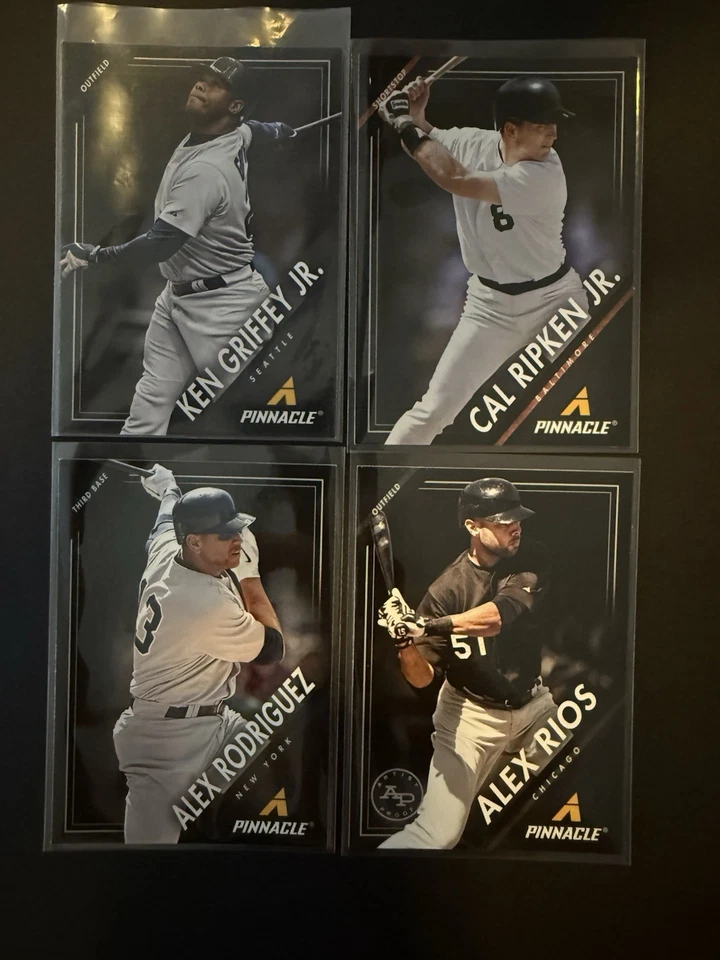 Ken Griffey Jr + Cal Ripken Jr + A-Rod + Alex Rios AP 2013 帕尼尼 4 张卡批量名人堂 — 第 1/2 张图片