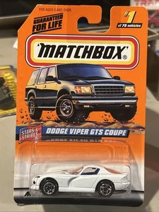 Matchbox Dodge Viper Gts Coupe Stars And Stripes #1 of 75 1997 1998 - Picture 1 of 2