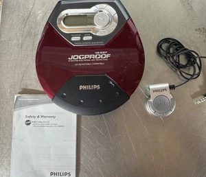 Philips CD Player Jogproof AX5123/17 45 ESP Digital Dynamic Bass Boost Red Clean - Picture 1 of 4