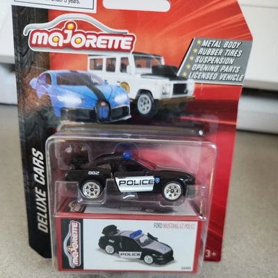 Coches de lujo Majorette 2023 Ford Mustang GT Police Foto 1 de 3