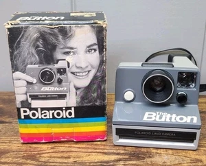 Vintage Polaroid The Button Land Camera with Box – Untested SX-70 Film - Picture 1 of 12