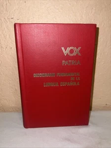 Vintage Hardcover 1977 VOX Diccionario FundamentaI De La Lengua Espanola Patria - Picture 1 of 22