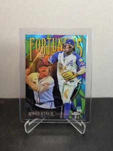 Ronald Acuna Jr. 2024 Topps Chrome ⚾️ FORTUNE 15 REFRACTOR #F15-4 ATLANTA BRAVES - Bild 1 von 2