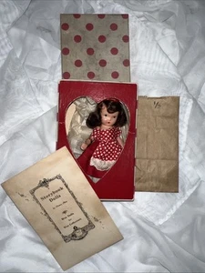 Vintage Doll 117 School Days Nancy Ann Storybook Bisque w/ Box Complete Nsb - Picture 1 of 12