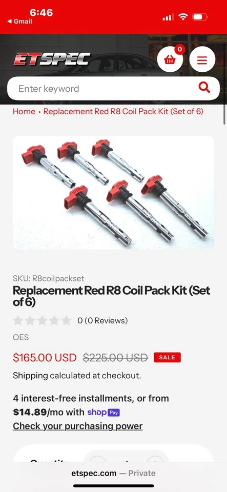 PAQUETES DE BOBINAS ESTILO AUDI S4 B5 2.7 R8 Foto 1 de 1