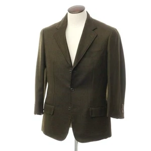 Sartoria Castangia 1850 Sport Coat Jacket Green Herringbone 40R Wool - Picture 1 of 8