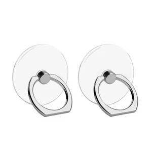 Phone Ring TRANSPARENT Cell Holder 360°Rotation Finger Stand Clear Kickstand Com - Photo 1 sur 6