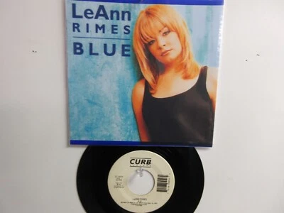 💥' LEANN RIMES ' HIT 45 + PICTURE [ BLUE ]   1996 !💥 Foto 1 de 4