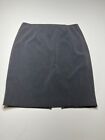 Elie Tahari Skirt Womens Size 10 Gray Pencil Rear Vent Stretch Career Business