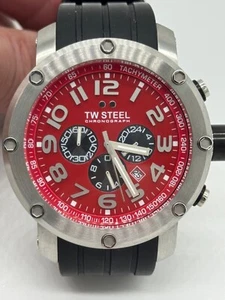 TW STEEL GRANDEUR TW125 WATCH RED MSRP $825 - Picture 1 of 5