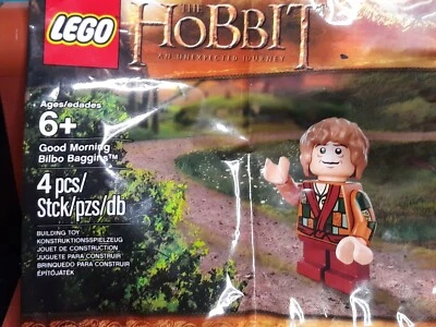 Genuine LEGO The Hobbit Good Morning Bilbo Baggins Minifig Polybag 5002130 NEW - Image 1 of 3