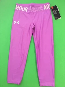 Under Armour HeatGear Fitted Youth Girls Ankle Crop Pants Medium MSRP $30 - Picture 1 of 1