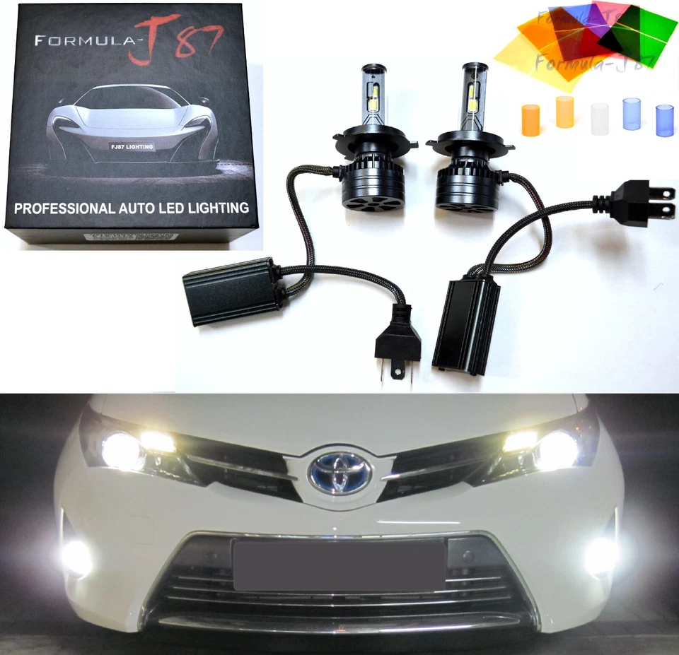 LED Kit F15 140W 9003 HB2 H4 6000K White Two Bulbs Headlight Replacement Lamp OE - Image 1 of 4