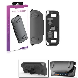 TPU Slim Protective Case + Removable Face Cover Desktop Stander For Steam Deck - Zdjęcie 1 z 8