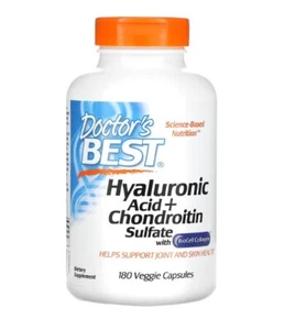 Doctor's Best ácido hialurónico y sulfato de condroitina, 180 cápsulas vegetales - Imagen 1 de 2