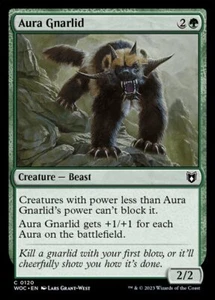 4x Aura Gnarlid - NM - Wilds of Eldraine Commander SPARROW MAGIC mtg - Picture 1 of 1
