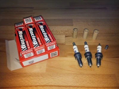 3 bujías de carreras BRISK YS se adaptan a: Triumph Speed triple 1050cc y2005-2022 Foto 1 de 4