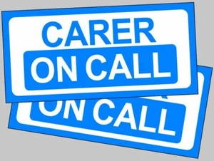 Carer on Call Magnetisches Autoschild für Lockdown Betreuer Krankenschwestern Ärzte Unterstützung St... - Bild 1 von 1
