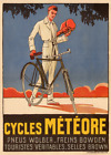 Meteore Art Deco Bicycle Poster Print Art Advertisement - Cycling - Bike