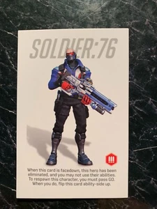 Monopoly GAMER OVERWATCH Soldier 76 Character Card GAME REPLACEMENT PIECE 2019 - Picture 1 of 3