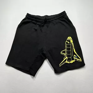 Pantaloncini NASA taglia Med neri colorati cordini allungati spazio casual comfort luna - Foto 1 di 7