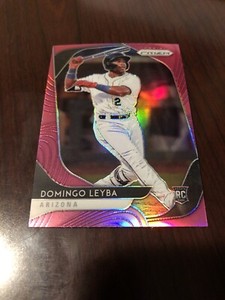 2020 Panini Prizm Domingo Leyba Pink Prizm Refractor #10 Diamondbacks *Mint*