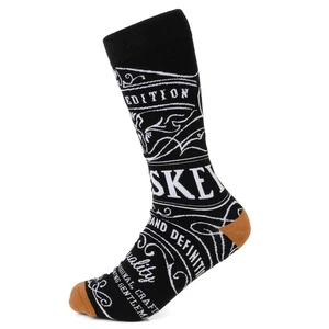 Whiskey Original Black Men's Adult Novelty Socks - One Size - Picture 1 of 6